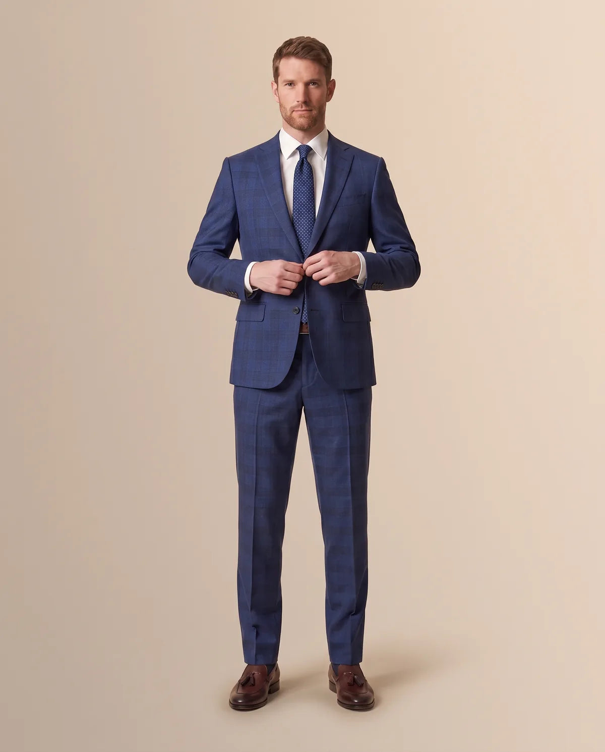 Vestido Classic Fit Brooks Brothers VE04247 - Azul Rey - Lifestyle editorial