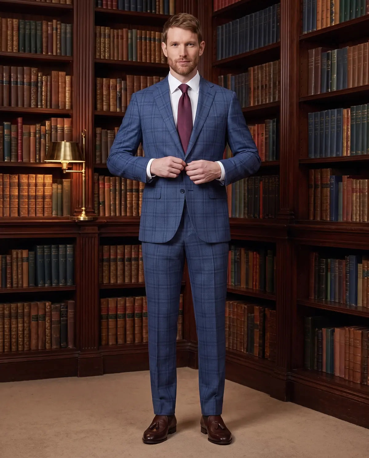 Vestido Classic Fit Azul Medio Brooks Brothers VE04248 - Azul Medio - Lifestyle luxury