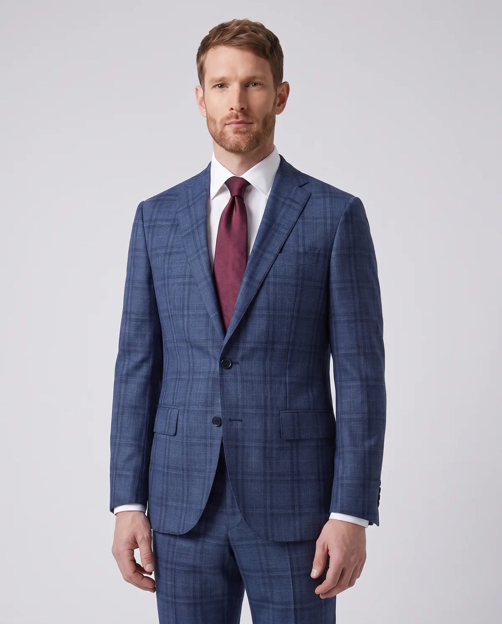 Vestido Classic Fit Azul Medio Brooks Brothers VE04248 - Azul Medio - Modelo cuerpo completo