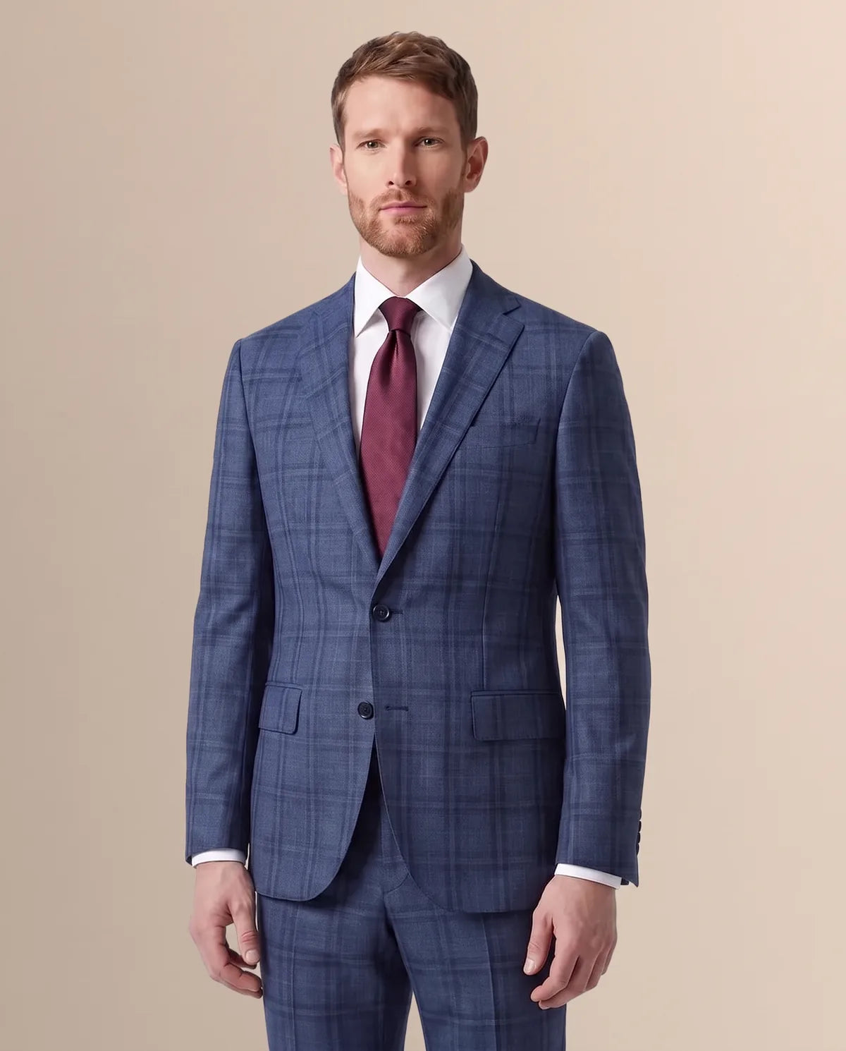 Vestido Classic Fit Azul Medio Brooks Brothers VE04248 - Azul Medio - Modelo cuerpo completo