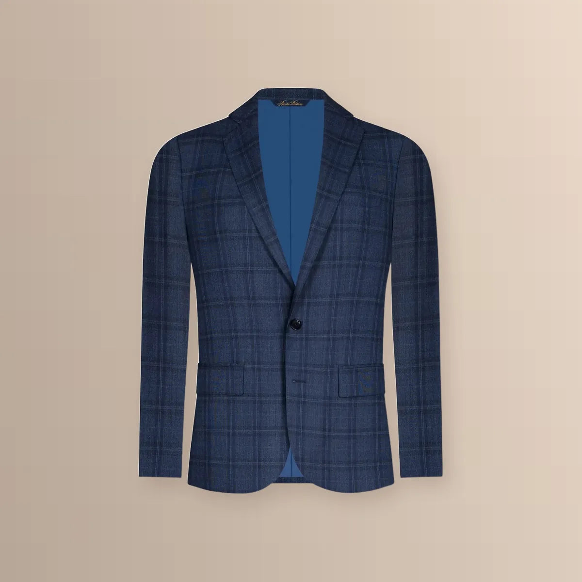 Vestido Classic Fit Azul Medio Brooks Brothers VE04248 - Ghost mannequin frente blazer