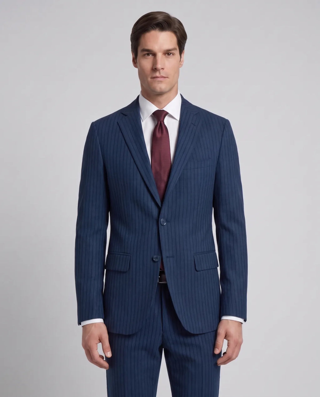 Vestido Classic Fit Austin Reed VE04250 - Azul Oscuro - Modelo cuerpo completo