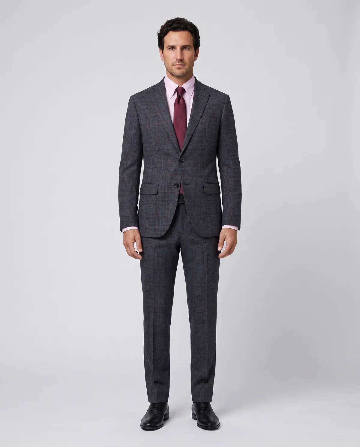 Vestido Classic Fit Austin Reed VE04252 - gris-4 - Modelo cuerpo completo Imagen principal del producto
