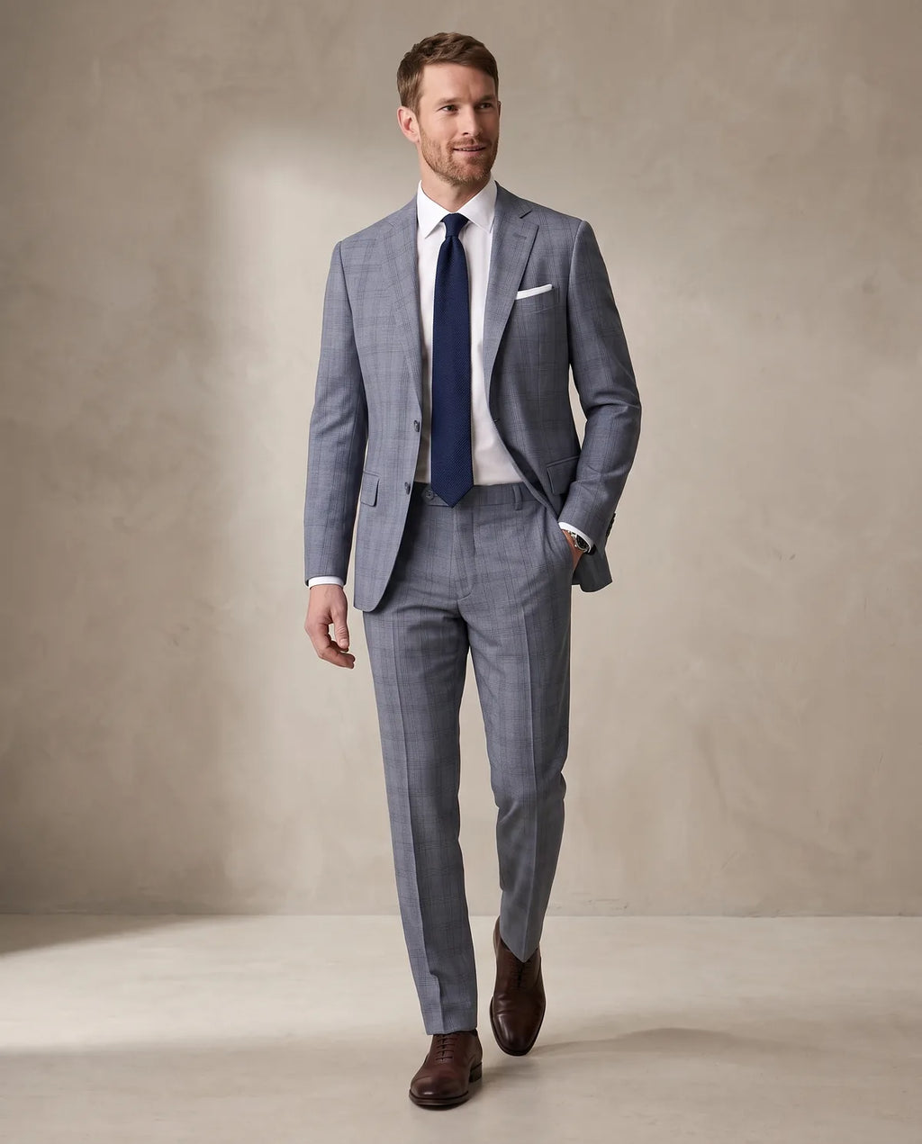 Vestido Classic Fit Gris Medio Brooks Brothers VE04254 - Gris Medio - Lifestyle editorial