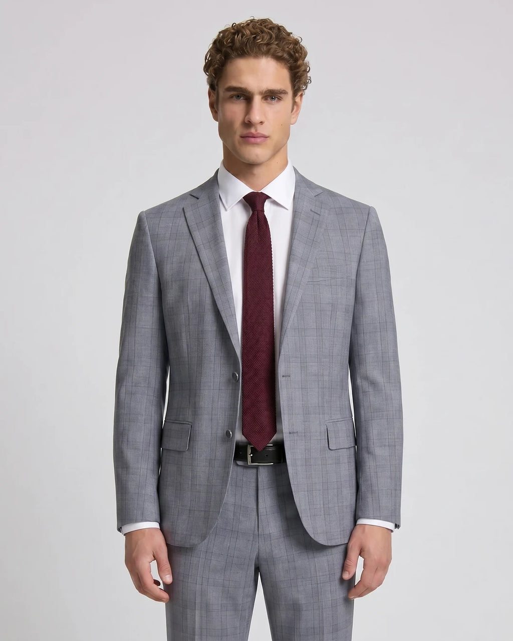 Vestido Classic Fit Gris Medio Brooks Brothers VE04254 - Gris Medio - Modelo plano americano lookbook