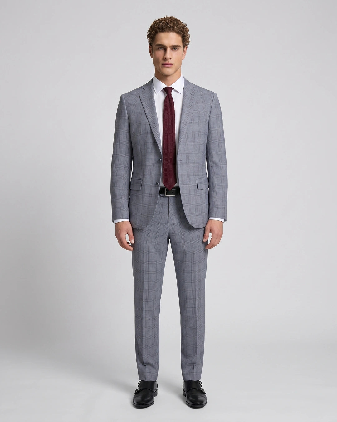 Vestido Classic Fit Gris Medio Brooks Brothers VE04254 Imagen secundaria del producto