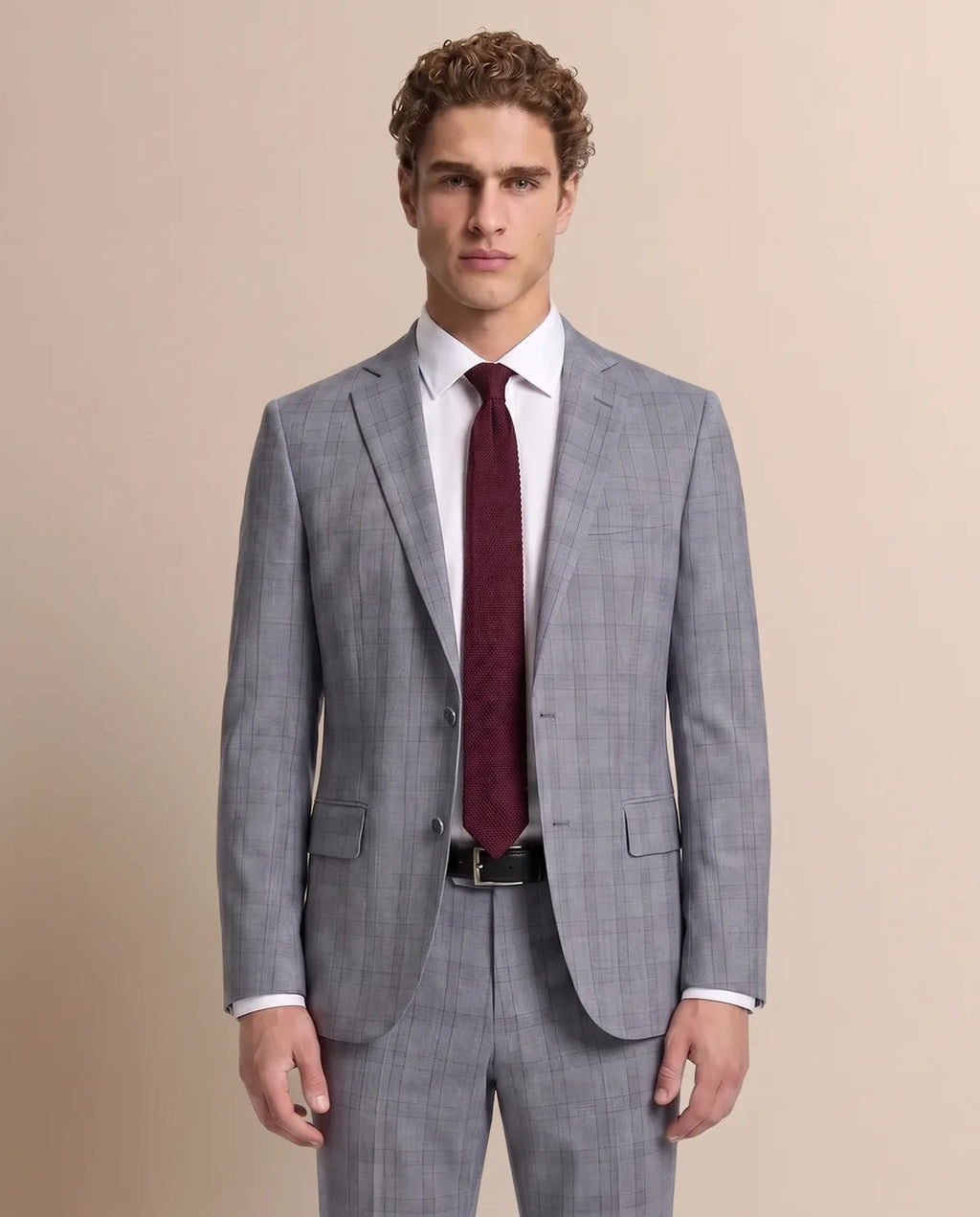 Vestido Classic Fit Gris Medio Brooks Brothers VE04254 - Gris Medio - Modelo plano americano lookbook