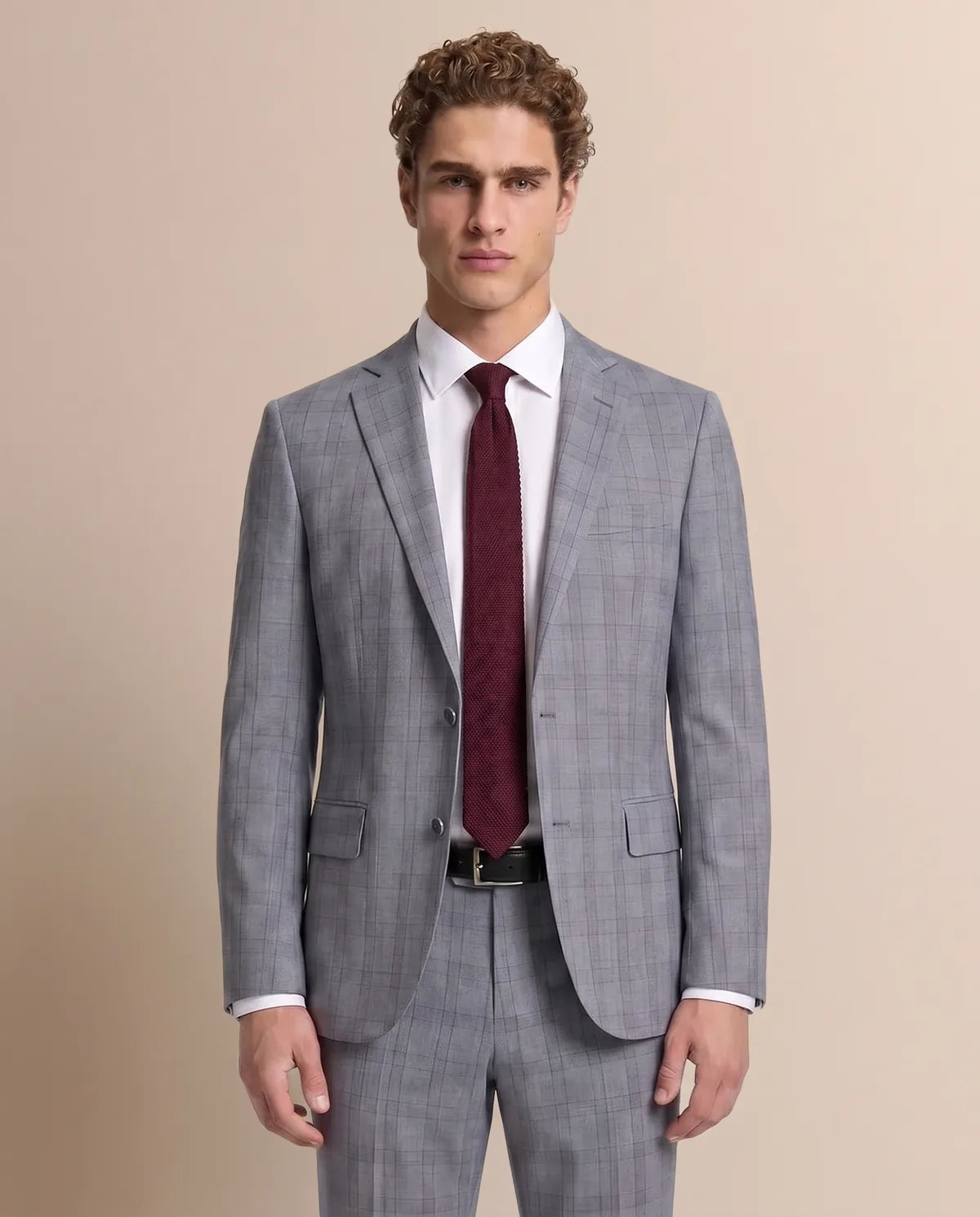 Vestido Classic Fit Gris Medio Brooks Brothers VE04254 - Gris Medio - Modelo plano americano lookbook