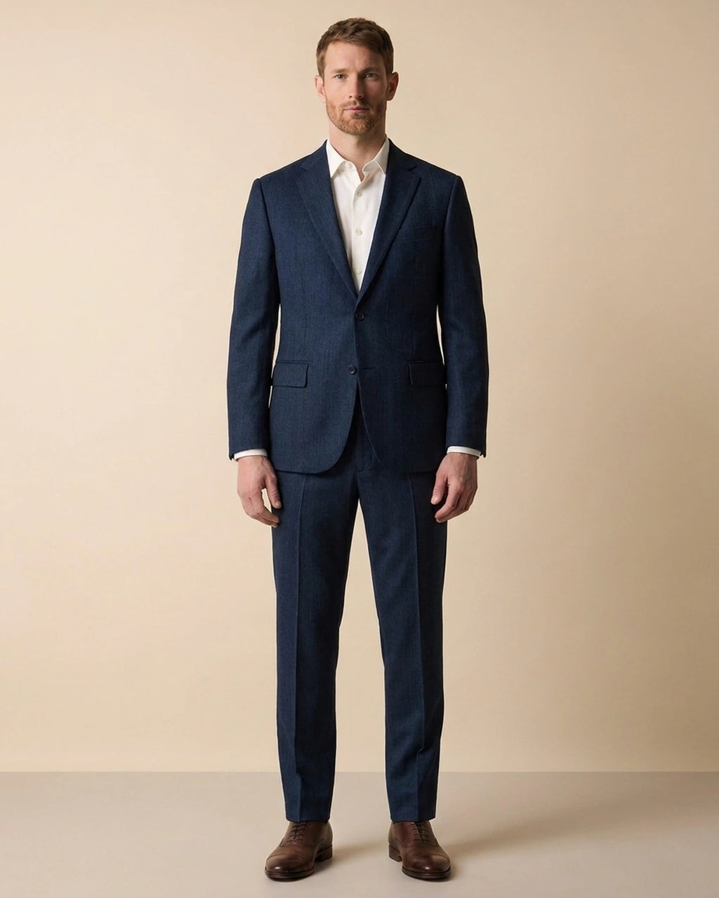 Vestido Classic Fit Brooks Brothers VE04279 - Azul Oscuro - Modelo cuerpo completo