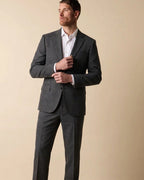 Vestido Classic Fit Brooks Brothers VE04279 - gris-4 - Modelo frente medio