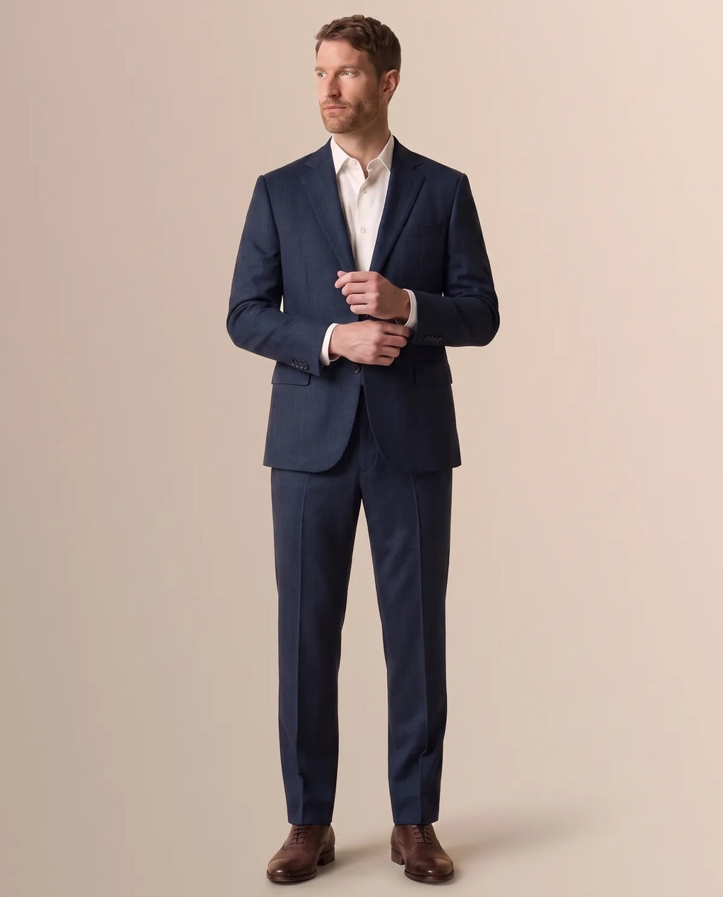 Vestido Classic Fit Azul Oscuro Lana 100% Brooks Brothers VE04279 - Azul Oscuro - Lifestyle editorial