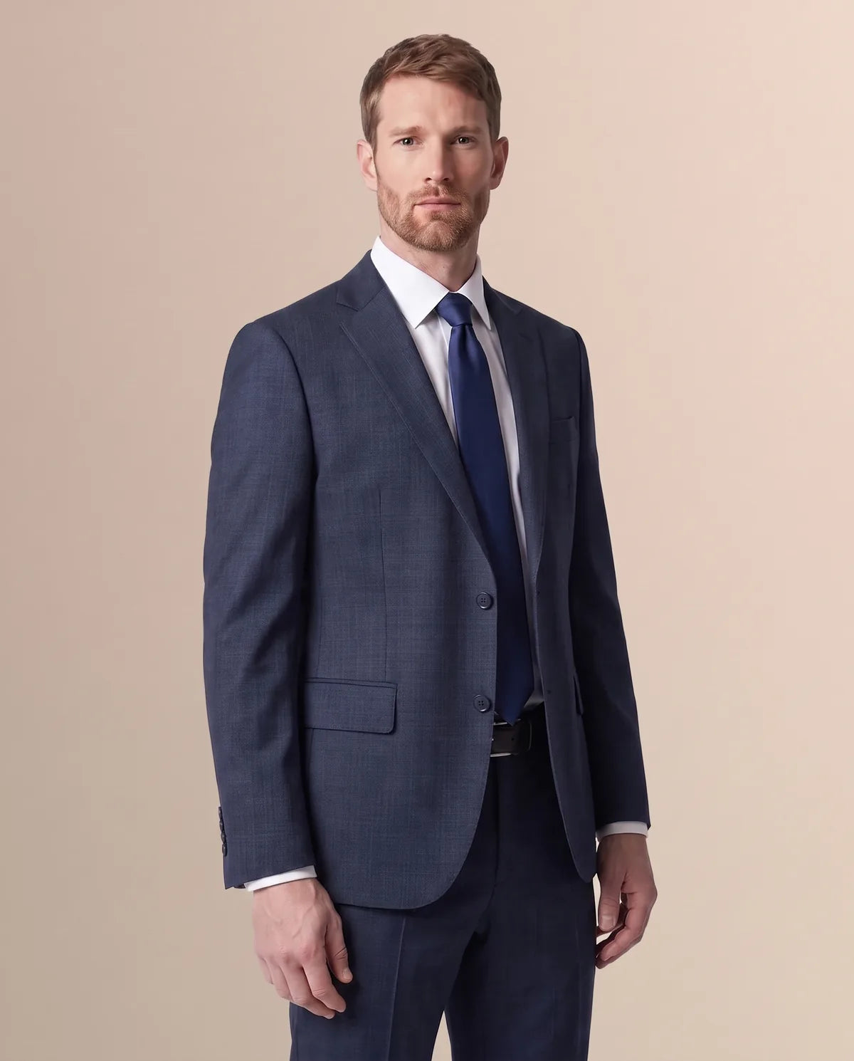 Vestido Classic Fit Azul Oscuro Lana 100% Brooks Brothers VE04280 - (único) - Modelo cuerpo completo