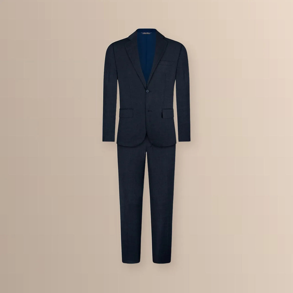 Vestido Classic Fit Azul Oscuro Lana 100% Brooks Brothers VE04280 - Ghost mannequin cuerpo completo