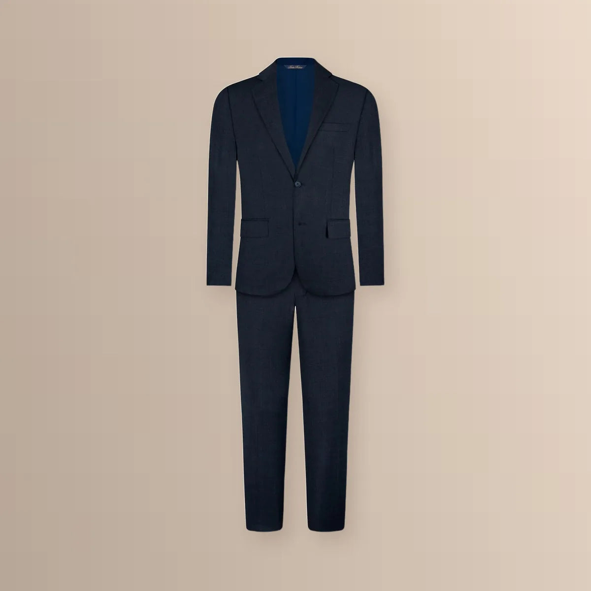 Vestido Classic Fit Azul Oscuro Lana 100% Brooks Brothers VE04280 - Ghost mannequin cuerpo completo