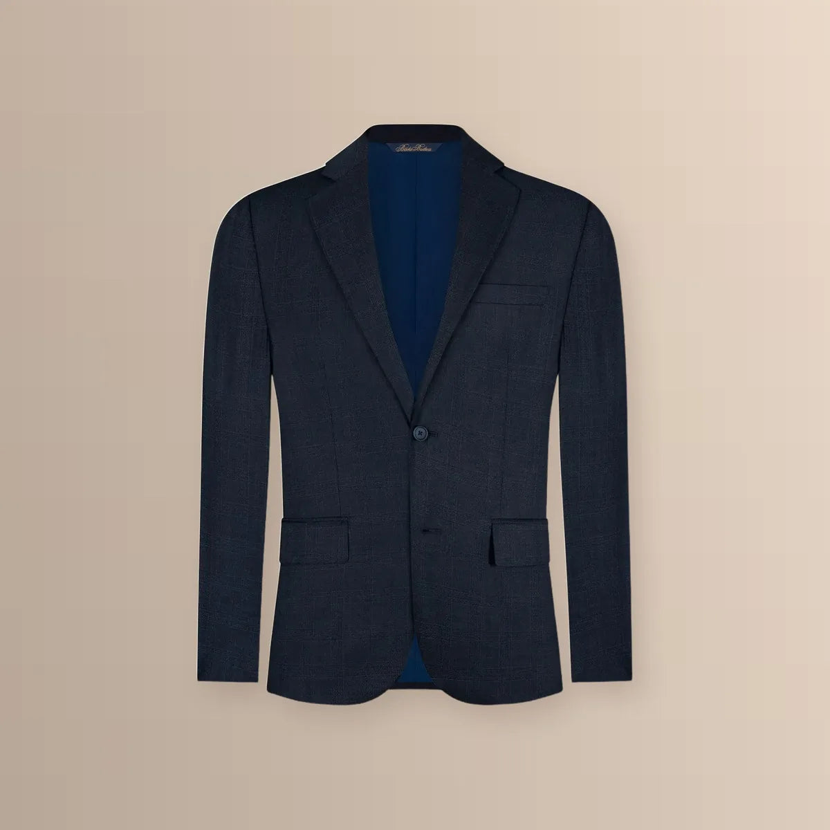Vestido Classic Fit Azul Oscuro Lana 100% Brooks Brothers VE04280 - Ghost mannequin frente blazer