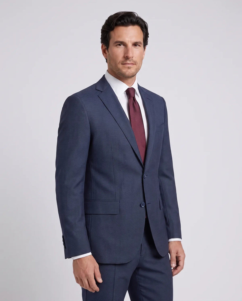 Vestido Classic Fit Azul Oscuro Brooks Brothers VE04281 - Azul Oscuro - Modelo cuerpo completo