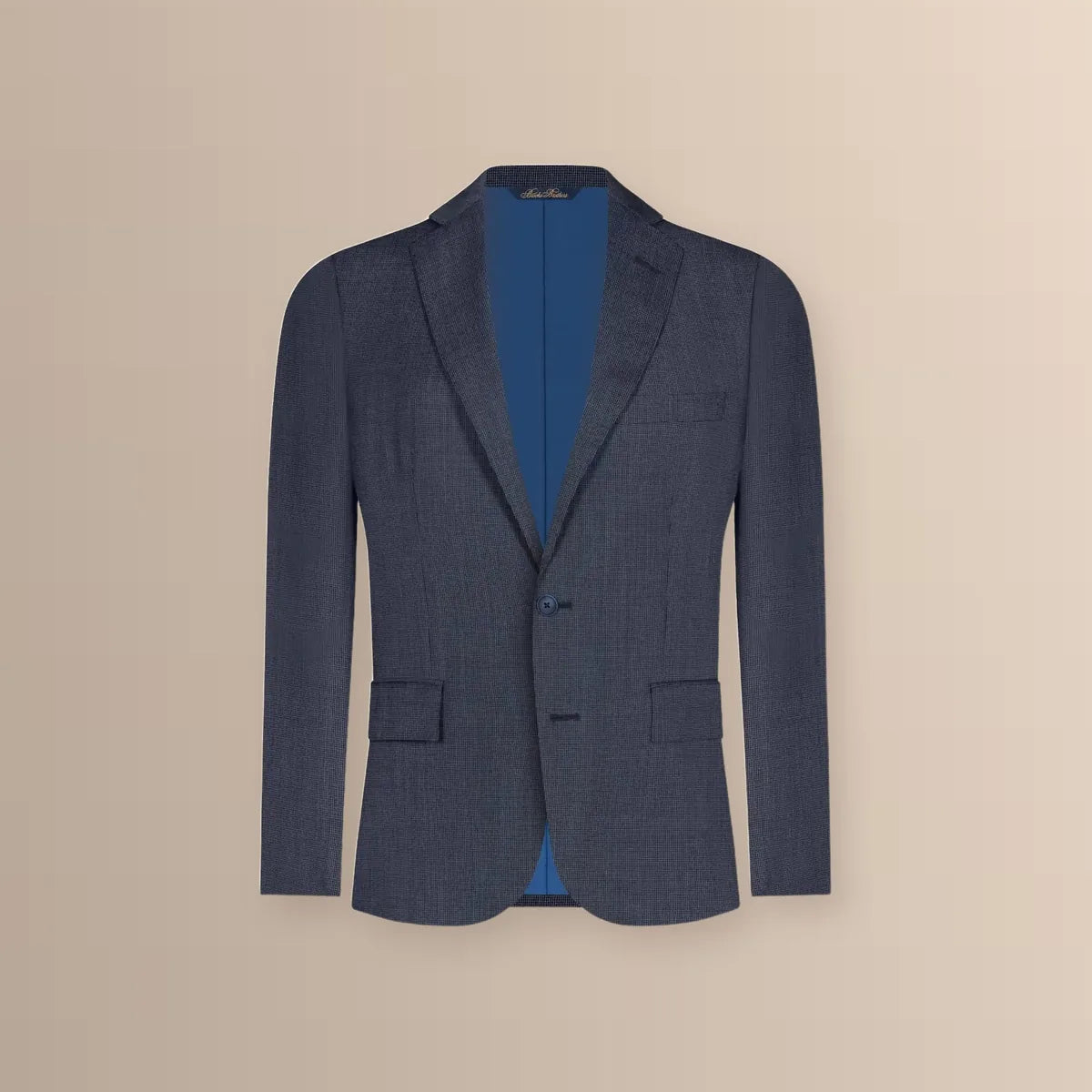 Vestido Classic Fit Azul Oscuro Brooks Brothers VE04281 - Ghost mannequin frente blazer