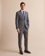 Vestido Classic Fit Gris Oscuro Brooks Brothers VE04282 - Gris Oscuro - Modelo cuerpo completo