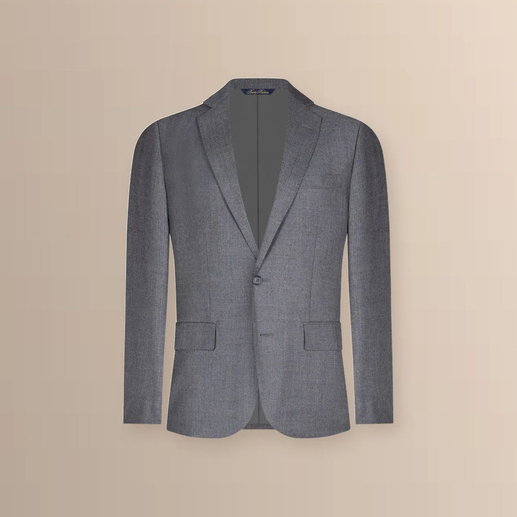 Vestido Classic Fit Gris Oscuro Brooks Brothers VE04282 - Gris Oscuro - Ghost mannequin frente blazer