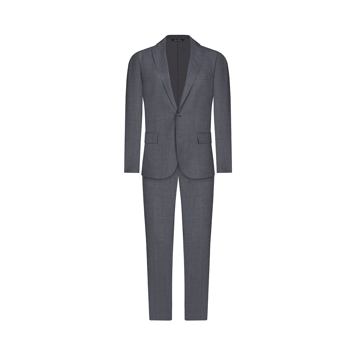 Vestido Color Gris 100% Lana Tejido Twill Hilos Super 120'S Classic Fit VE04283