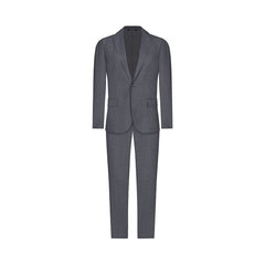Vestido Color Gris 100% Lana Tejido Twill Hilos Super 120'S Classic Fit VE04283