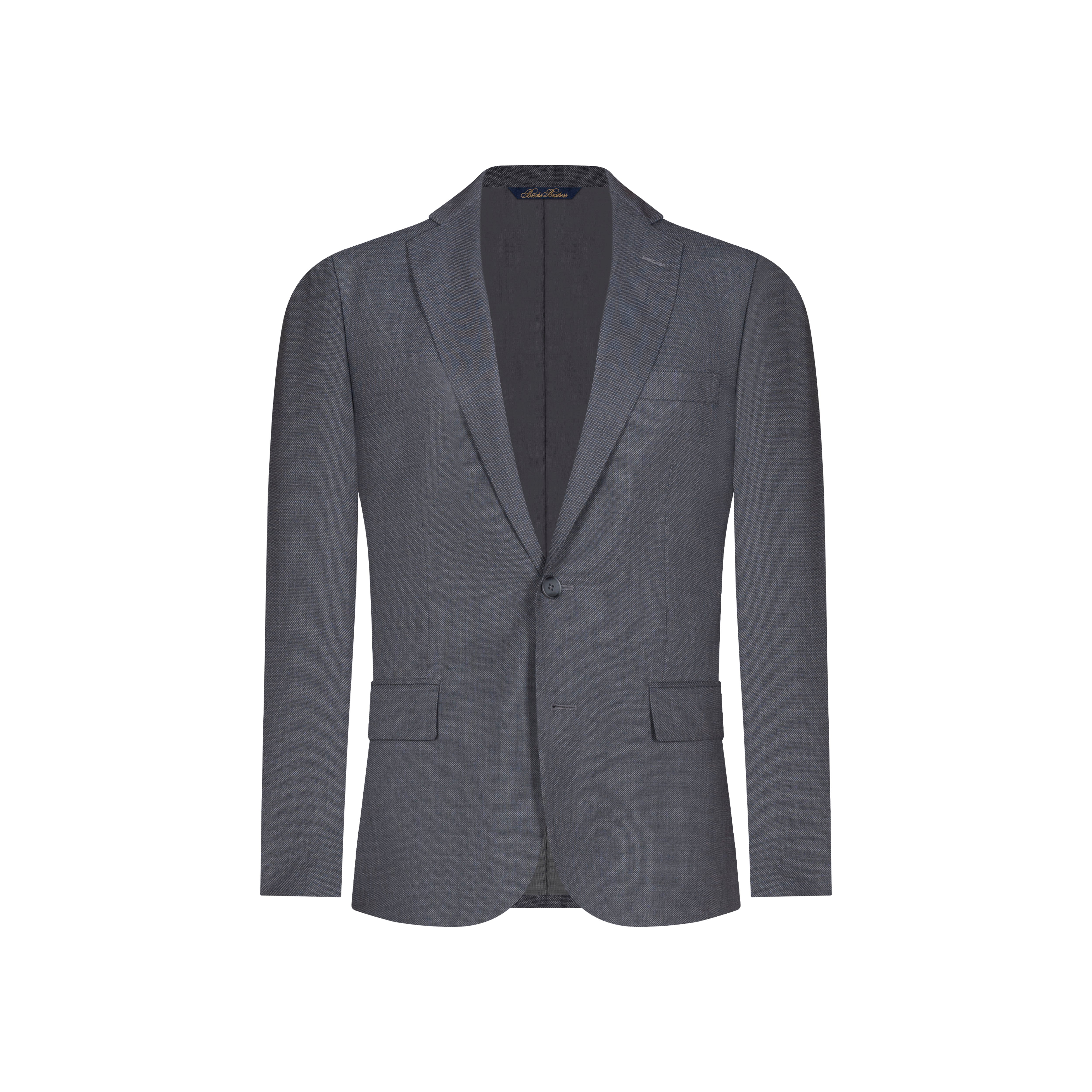 Vestido Color Gris 100% Lana Tejido Twill Hilos Super 120'S Classic Fit VE04283