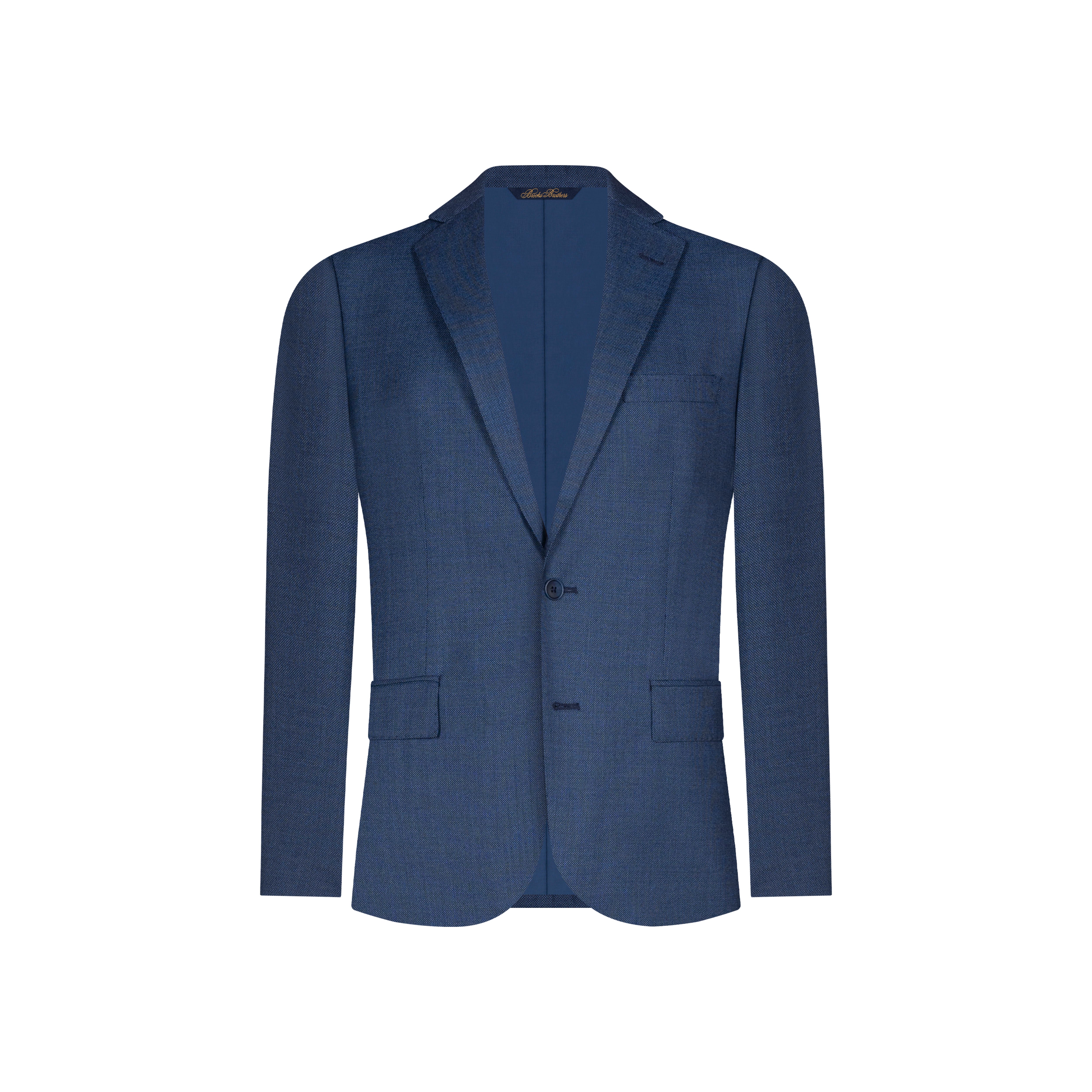Vestido Color Azul 100% Lana Tejido Twill Hilos Super 120'S Classic Fit  VE04283