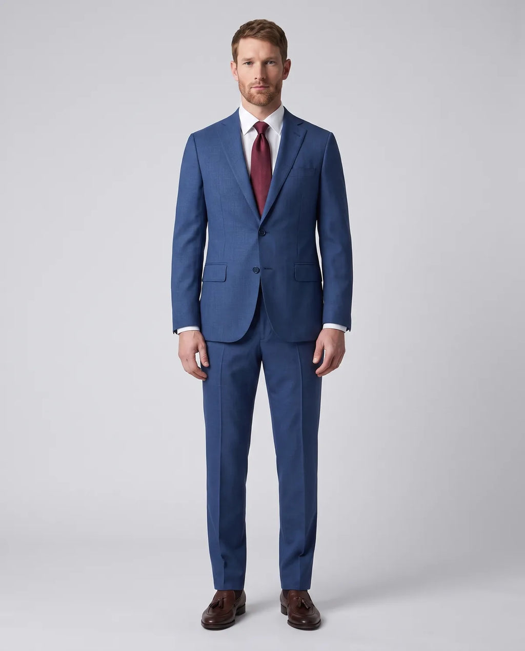 Vestido Classic Fit Brooks Brothers VE04283 - Azul Medio - Modelo cuerpo completo