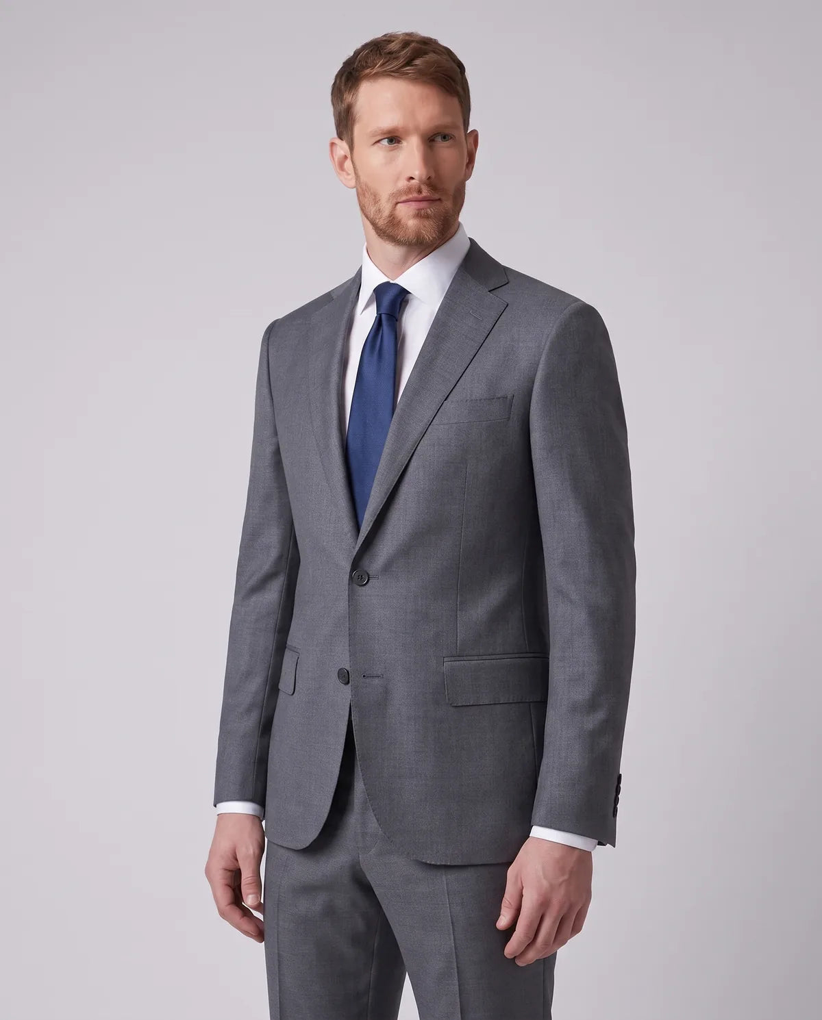 Vestido Classic Fit Brooks Brothers VE04283 - Gris Claro - Modelo cuerpo completo