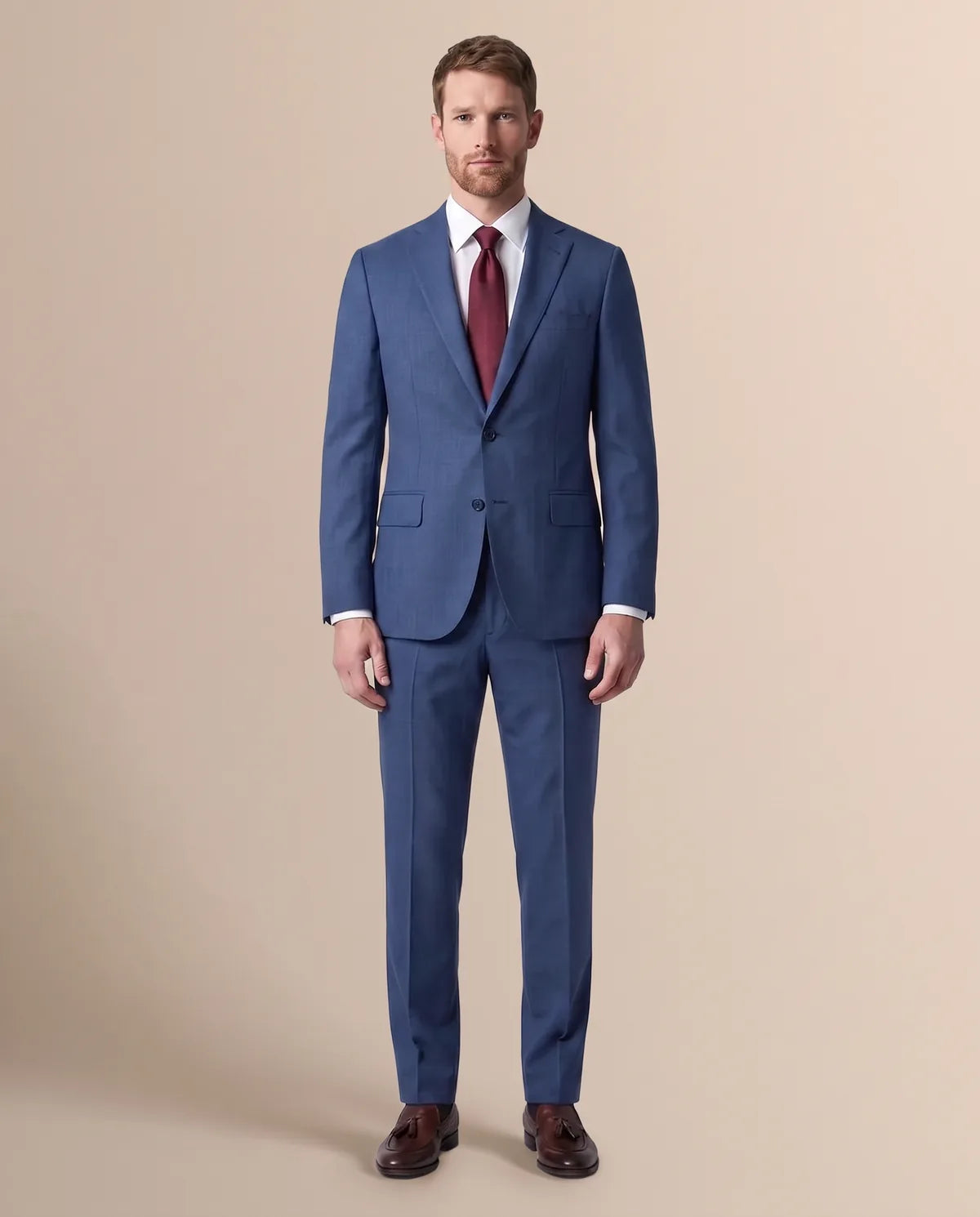 Vestido Classic Fit Brooks Brothers VE04283 - Azul Medio - Modelo cuerpo completo