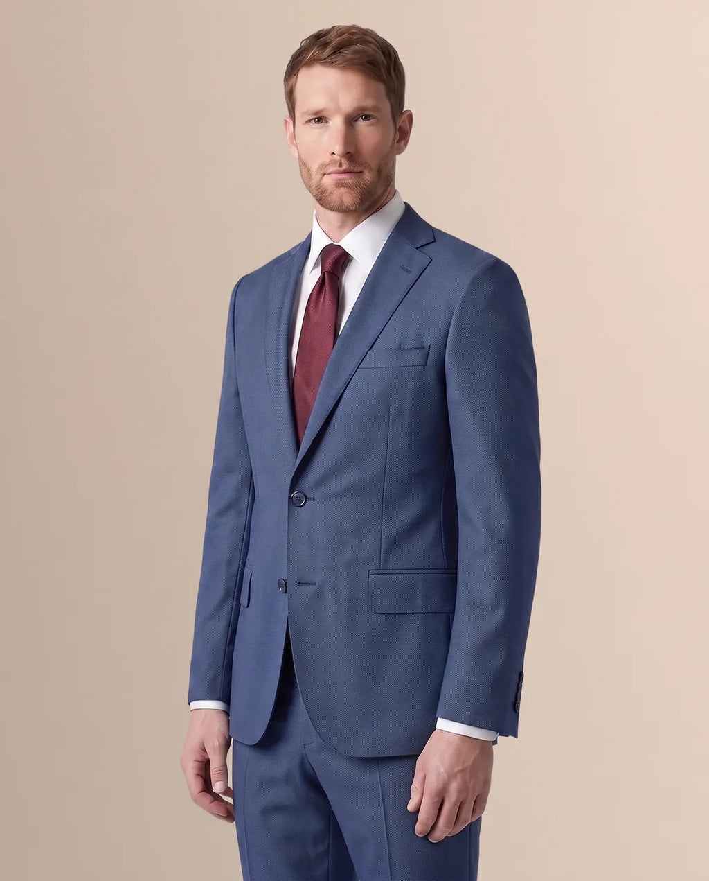 Vestido Classic Fit Brooks Brothers VE04283 - Azul Medio - Modelo cuerpo completo