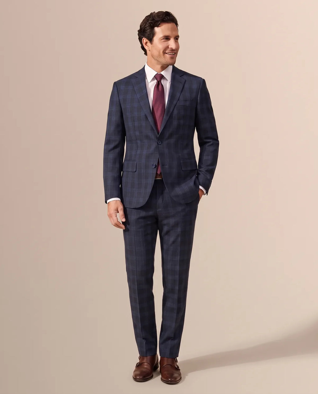 Vestido Classic Fit Azul Oscuro Lana 100% Brooks Brothers VE04284 - (único) - Lifestyle editorial