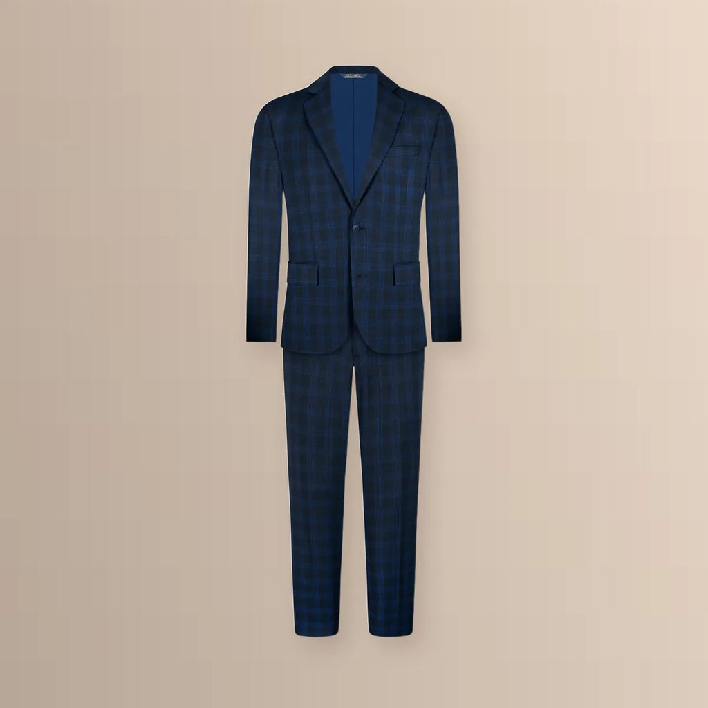 Vestido Classic Fit Azul Oscuro Lana 100% Brooks Brothers VE04284 - Ghost mannequin cuerpo completo