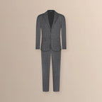 Vestido Classic Fit Gris Claro Lana 100% Brooks Brothers VE04286 - Ghost mannequin cuerpo completo
