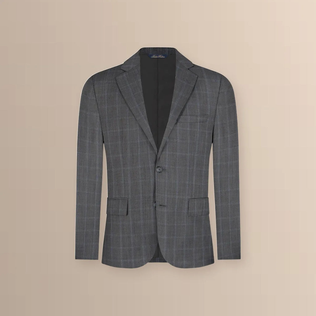 Vestido Classic Fit Gris Claro Lana 100% Brooks Brothers VE04286 - Ghost mannequin frente blazer