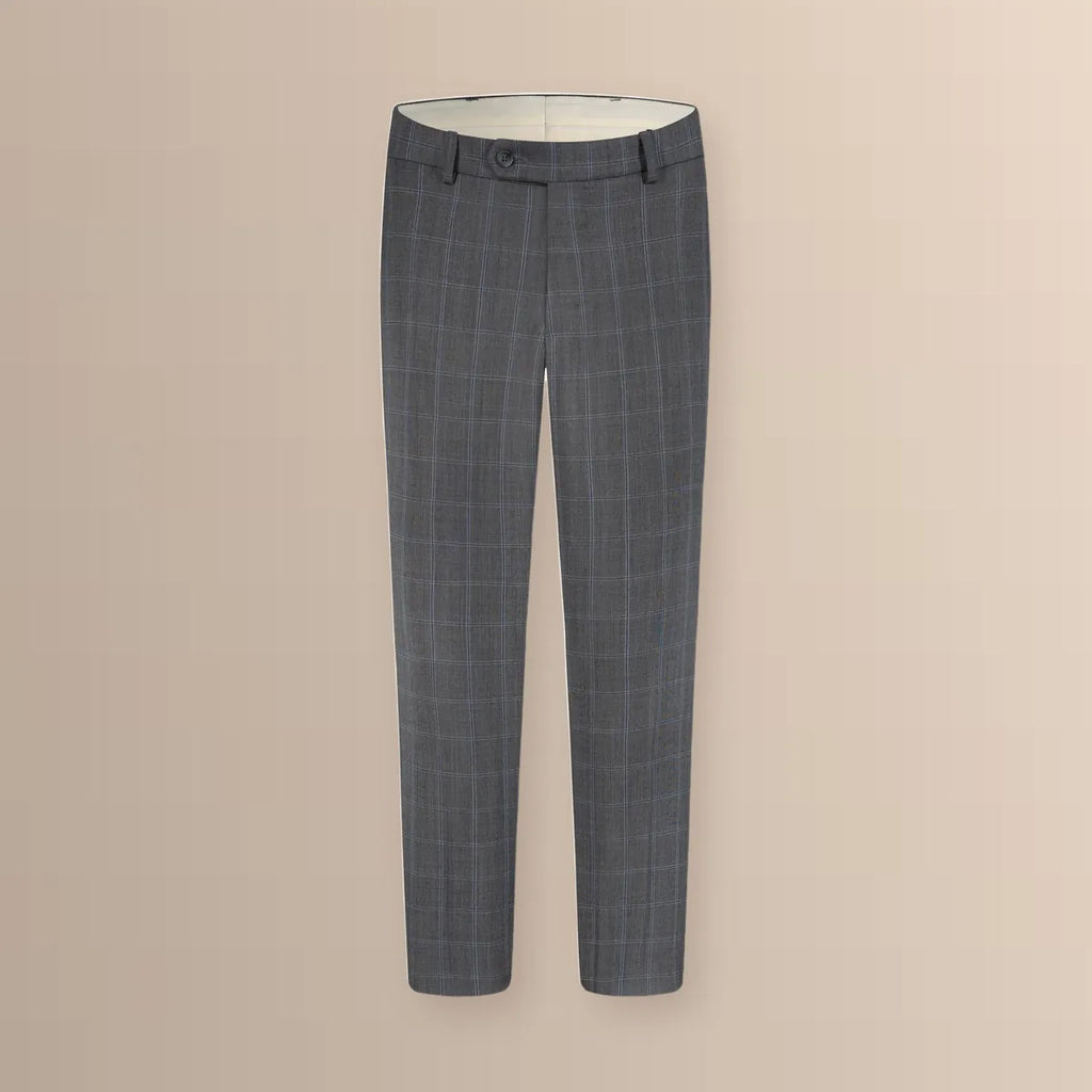 Vestido Classic Fit Gris Claro Lana 100% Brooks Brothers VE04286 - Detalle pantalón