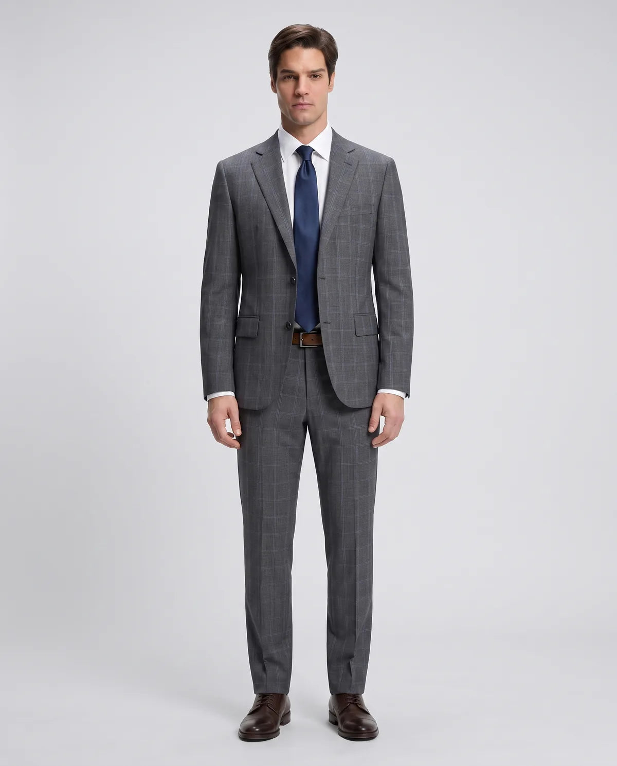 Vestido Classic Fit Gris Claro Lana 100% Brooks Brothers VE04286 Imagen secundaria del producto
