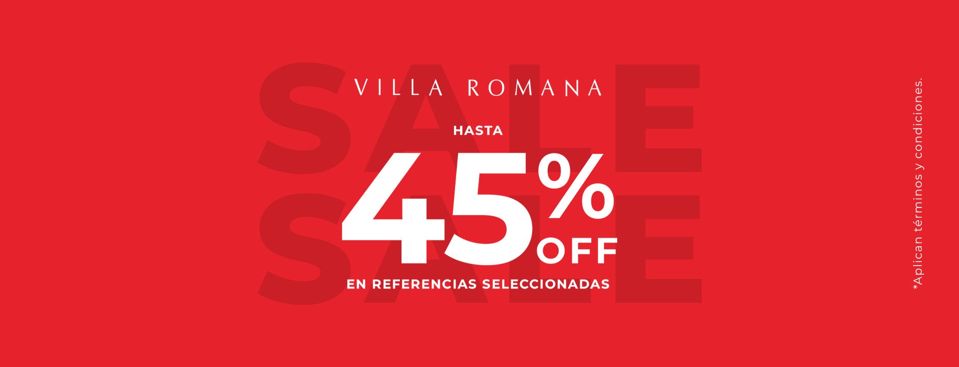Villa Romana SALE hasta 45% OFF en referencias seleccionadas
