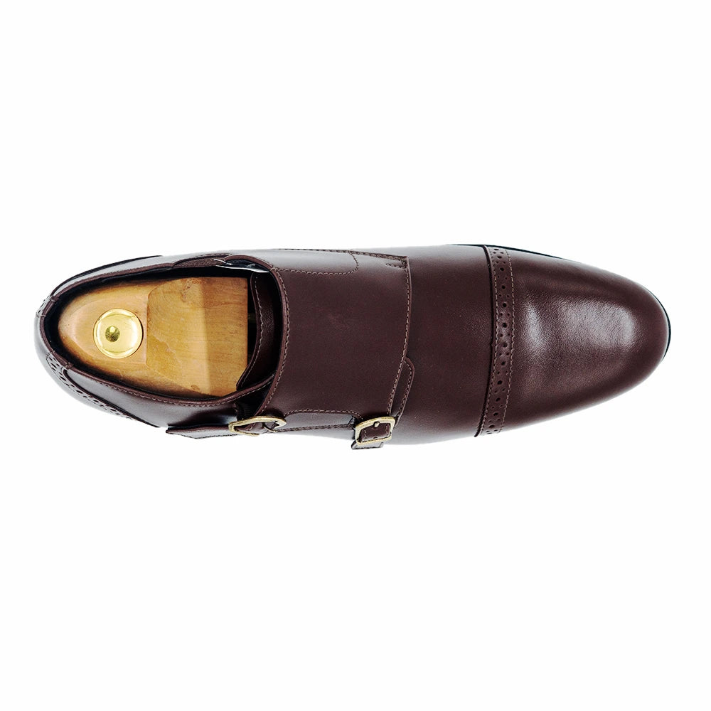 Zapato Formal Monk Strap Perry Ellis ZA00107PE - Marron - Swatch