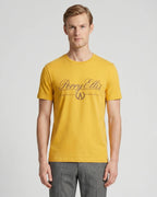 T-Shirt Perry Ellis TS00020 - Amarillo - Modelo plano americano lookbook
