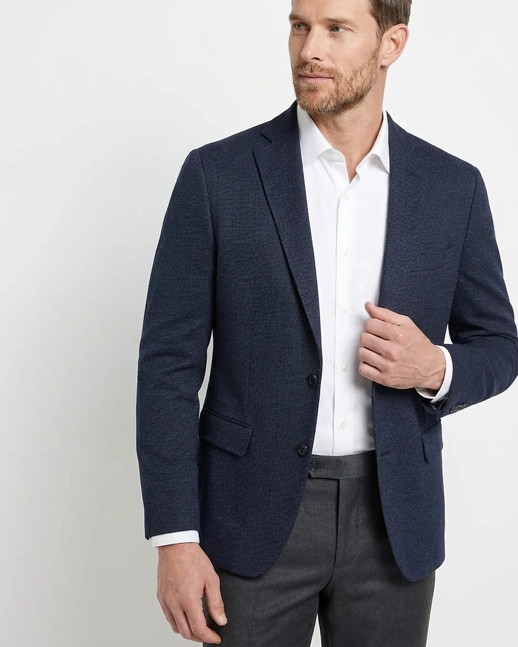 Saco Classic Fit Guy Laroche SA00471 - Azul Oscuro - Modelo plano americano lookbook