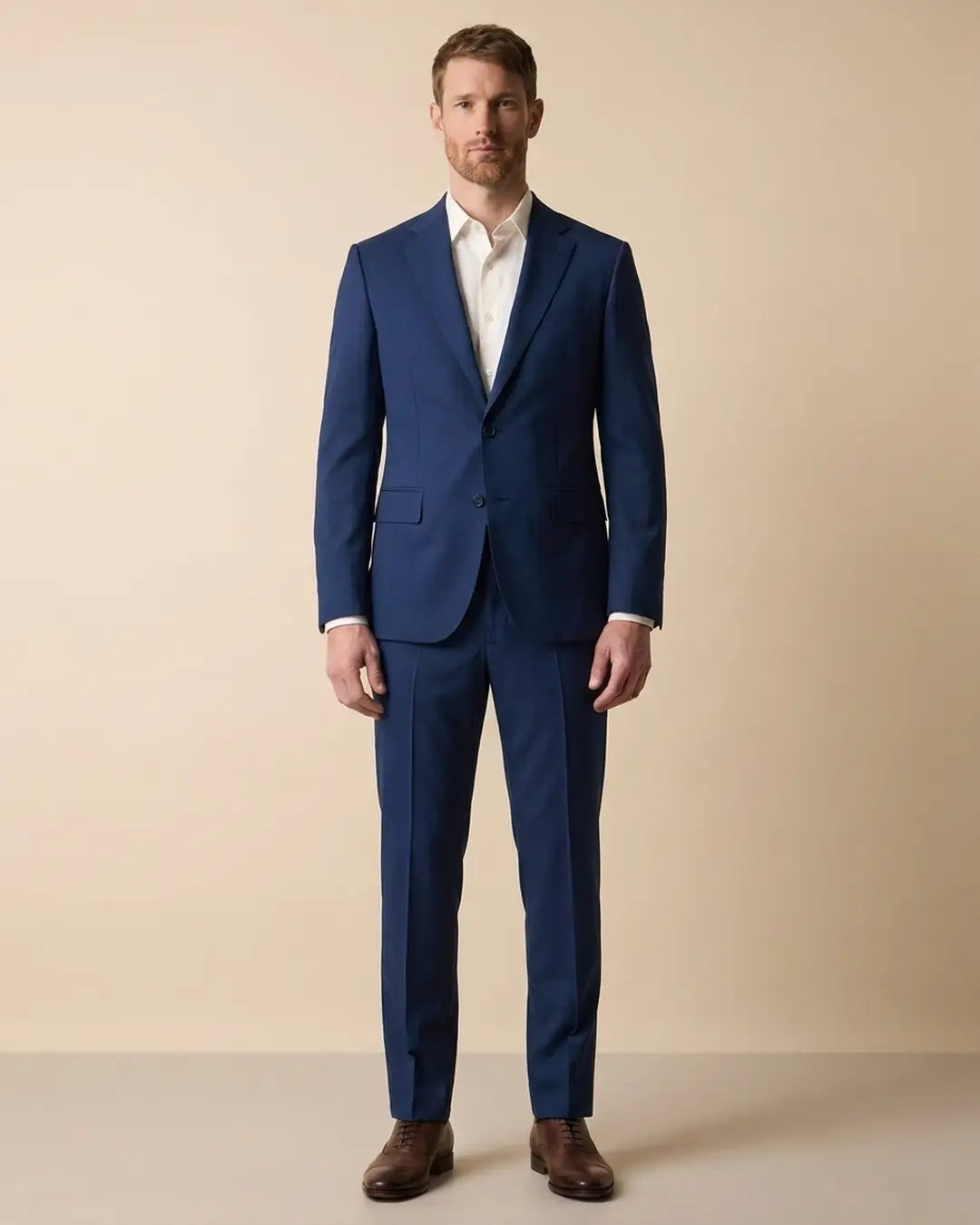 Vestido Classic Fit Brooks Brothers VE00000B-BB - Azul Medio - Modelo cuerpo completo Imagen principal del producto