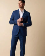 Vestido Classic Fit Brooks Brothers VE00000B-BB - Azul Medio - Modelo frente medio