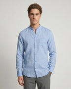 Camisa Sport Perry Ellis CS00875P - Azul Medio - Modelo plano americano lookbook