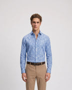 Camisa Sport Perry Ellis CS00883 - Azul Medio - Modelo plano americano lookbook