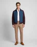 Chaqueta Quilted Perry Ellis Azul Oscuro CH00111 - Azul Oscuro - Modelo cuerpo completo