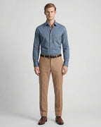 Camisa Sport Classic Fit Perry Ellis CS00912 - Azul Oscuro - Modelo cuerpo completo
