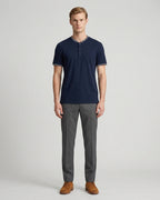 T-Shirt Perry Ellis TS00009 - Azul Oscuro - Modelo cuerpo completo