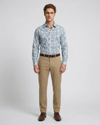 Camisa Sport Perry Ellis CS00908 - Azul Oscuro - Modelo cuerpo completo