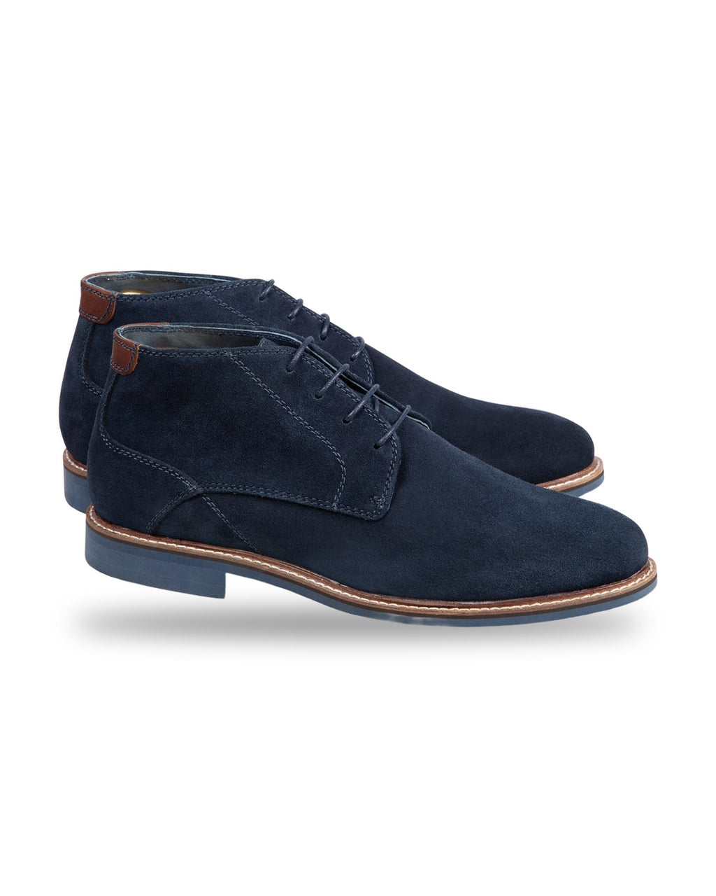 Botas Chukka Casual Austin Reed ZA00111 - Azul Oscuro - Packshot fondo blanco 3/4